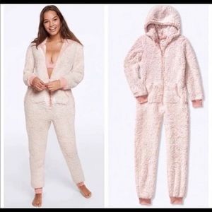 Victoria secret PINK Sherpa onesie pjs xs